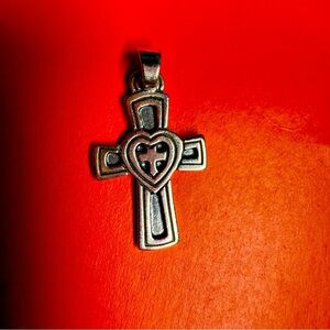 James Avery Retired Rare Elegant Silver Cross Pendant